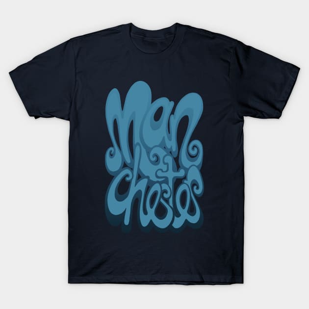 Manchester lettering - sailor blue T-Shirt by BigNoseArt